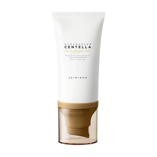 SKIN1004 Madagascar Centella Air Fit Light Suncream SPF30 PA++++ 50 ml for Sensitive Skin - Lightweight Mineral Sunscreen