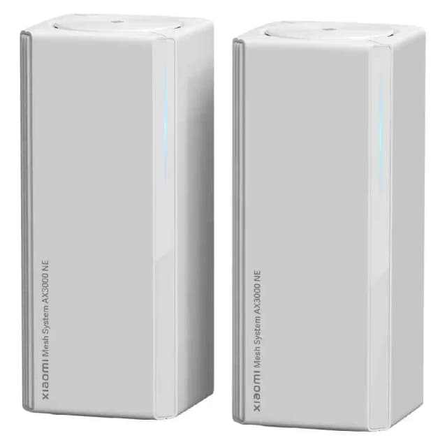 Xiaomi Mesh System AX3000 NE (2 Pack), Wi-Fi 6 Dual Band Router, 2976 Mbps, Gigabit Ports, App Control