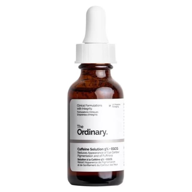 The Ordinary Caffeine 5% EGCG Eye Serum 30ml - Reduces Dark Circles, Puffiness, Brightens Tired Eyes