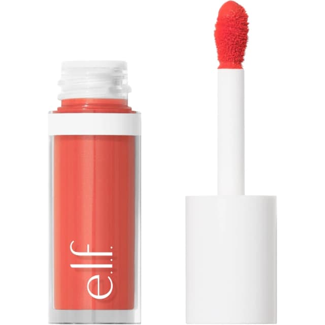 e.l.f. Camo Liquid Blush, Long-Lasting Highly Pigmented Dewy Liquid Blush for Buildable Radiant Cheek Color, 4ml - Coral Crush