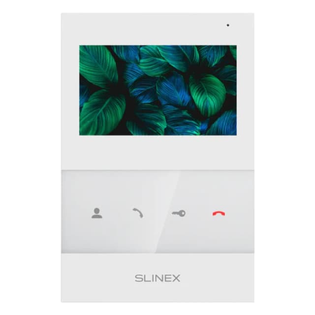 Slinex 4.3 Inch Indoor Video Intercom Monitor with IPS Display, Motion Detection & Memory Support, White - SL-SQ-04M-W