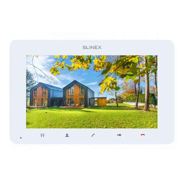 Slinex 7 Inch Indoor Video Intercom Monitor with TFT Display, Ultra-Slim Design, White - SL-SM-07-W
