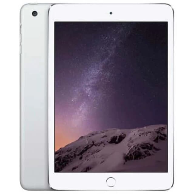 Apple iPad Mini 3rd Generation 7.9 Inch 4G Tablet - Retina Display, 128GB Storage, 1GB RAM, A7 Chip, Silver - Renewed