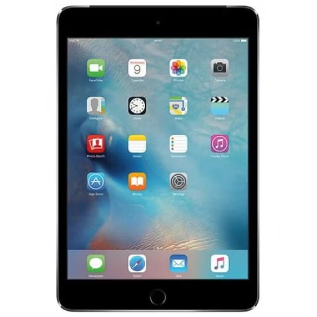 Apple iPad Mini 4th Generation 7.9 Inch Wi-Fi Tablet - Retina Display, 128GB Storage, 2GB RAM, A8 Chip, Space Gray - 2015 - Renewed, International Version