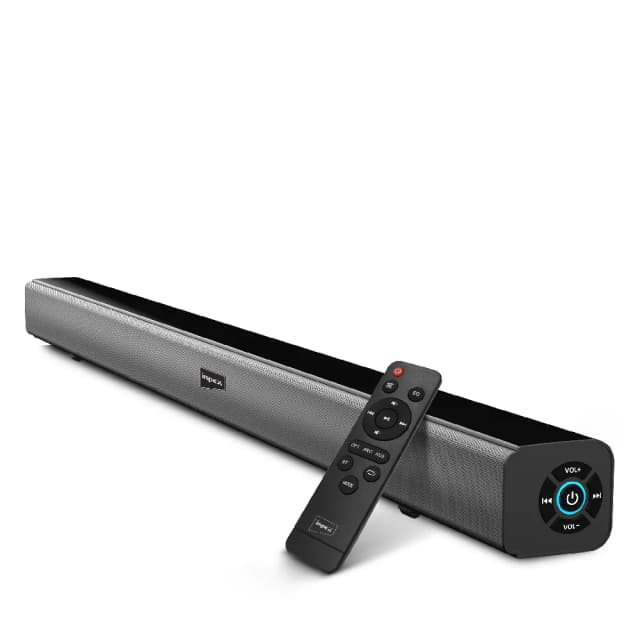 Impex 2.0 Channel Sound Bar, 3000W PMPO, Bluetooth 5.0, LED Display, HDMI & Optical Input - Black - SB1401