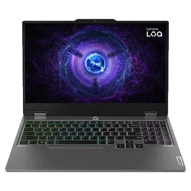 Lenovo LOQ 15IRX9 Gaming Laptop, 15.6 Inch FHD 144Hz IPS Display, Intel Core i7-13650HX, 16GB DDR5 RAM, 512GB SSD, RTX 3050 6GB, Arabic & English Keyboard, DOS, Luna Grey