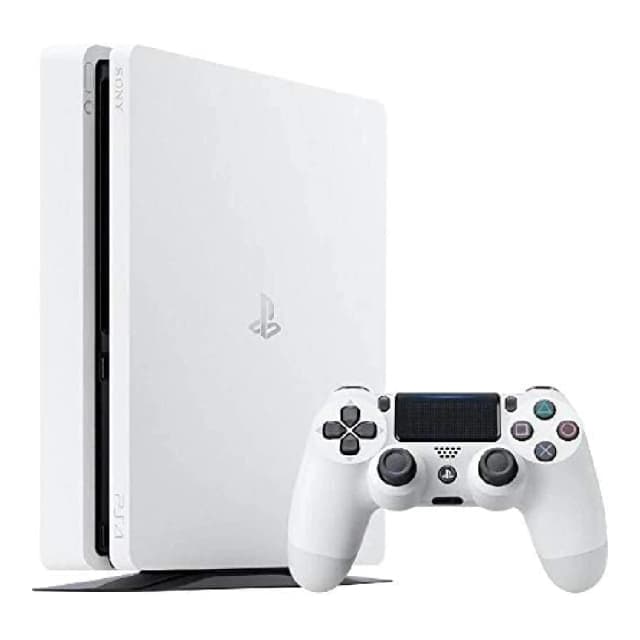 Sony PlayStation 4 Slim, 1 Controller, 1TB, Glacier White - Renewed