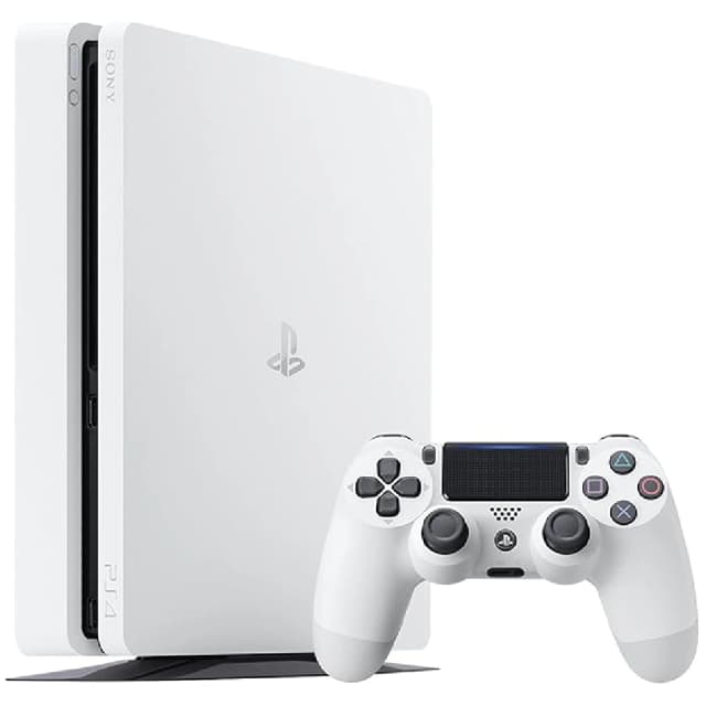 Sony PlayStation 4 Slim Console, 500GB, Glacier White - Renewed