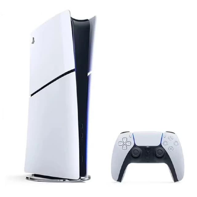 Sony PlayStation 5 Digital Slim Console, 825GB SSD, White - Renewed