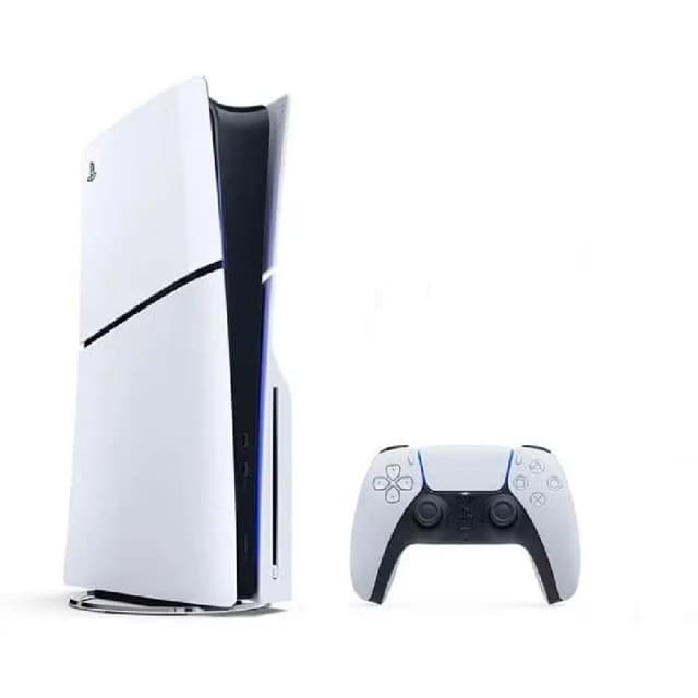 Sony PlayStation 5 Slim Console Disc Edition, 1TB SSD, White - Renewed