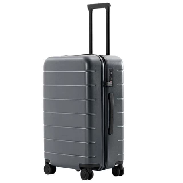Xiaomi Luggage Classic Pro 24 Inch, 65L Polycarbonate Hard Shell Travel Suitcase, Smooth Wheels, Anti-Burst Zipper, Grey - 56889