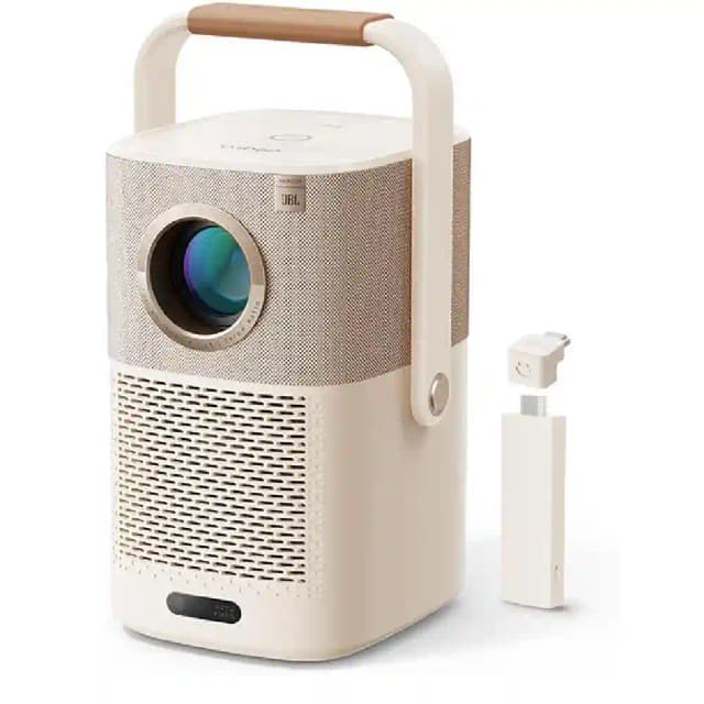 Yaber T2 Plus Portable Smart Projector, Native 1080P, 450 ANSI Lumens, JBL Dual 5W Speakers, Dolby Audio, Auto Focus & Smart TV Dongle