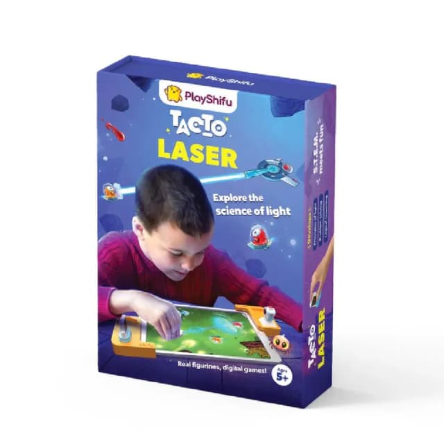 PlayShifu Tacto Laser AR Powered STEM Learning Kit with Interactive Physics of Light Puzzles, 4 Games and 200+ Challenges for Kids Ages 5-10