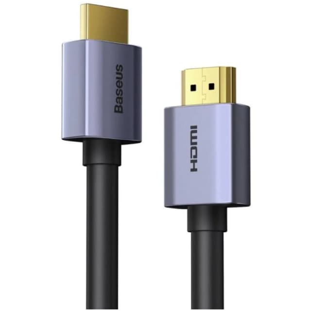 Baseus 4K HDMI to HDMI Cable 1.5 Meter with Durable PVC Braid, Gold-Plated Connectors, and Universal Compatibility for TV, Monitor, Projector, and More (Black) - BA.WKGQ020101.BK