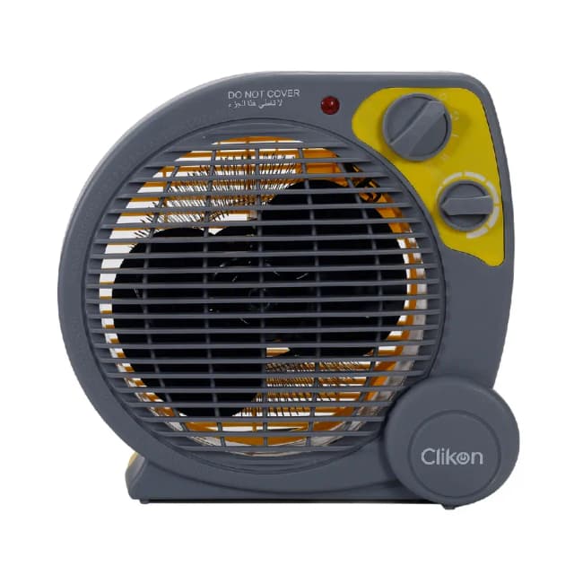 Clikon 2000W Fan Heater with 2 Heating Levels, Adjustable Temperature Settings & Overheat Protection - CK4240