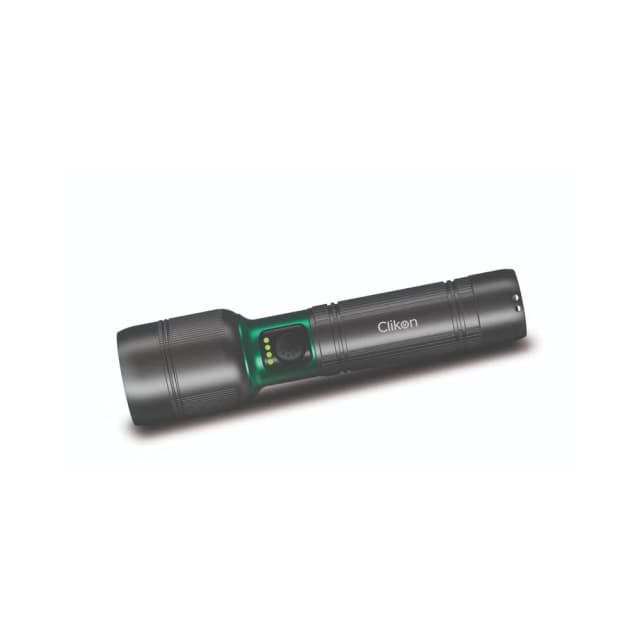 Clikon Blaze Pro Rechargeable LED Flashlight with Zoom Focus, Type-C Charging, Waterproof Aluminum Body - CK8043