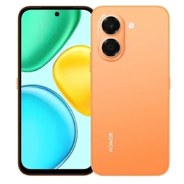 Honor X7e 4G Smartphone, 6GB RAM, 256GB Storage, 6.61 Inch HD+ 120Hz Display, 50MP AI Camera, 7500mAh Battery, Android 16, Sunrise Orange - 5109CJKN