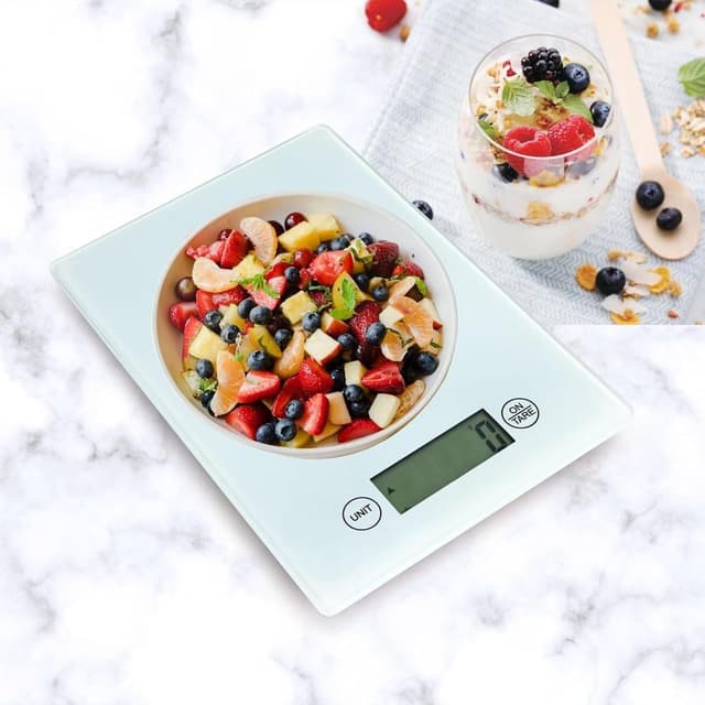 Prestige Digital Kitchen Scale with LCD Display - White - PR81005