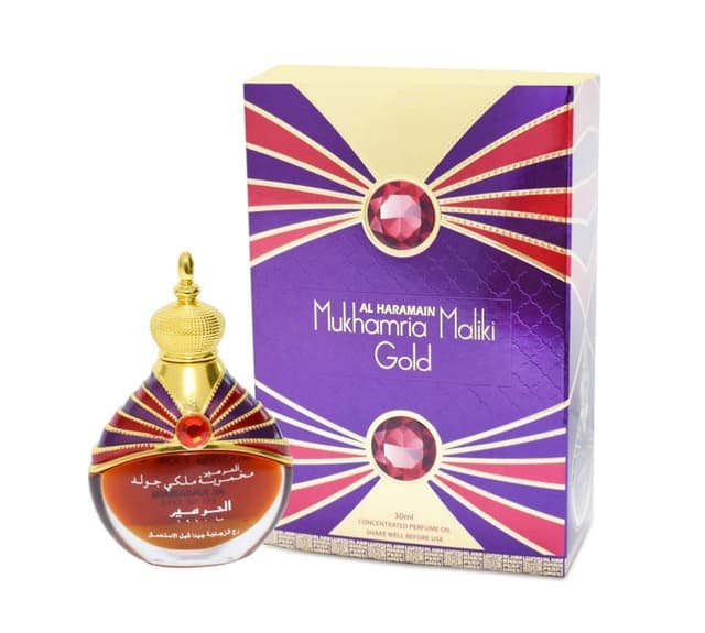 Al Haramain Mukhamria MalikiI Gold Perfume oil 30ml Unisex - Chypre, Floral Fragrance - AHP1027