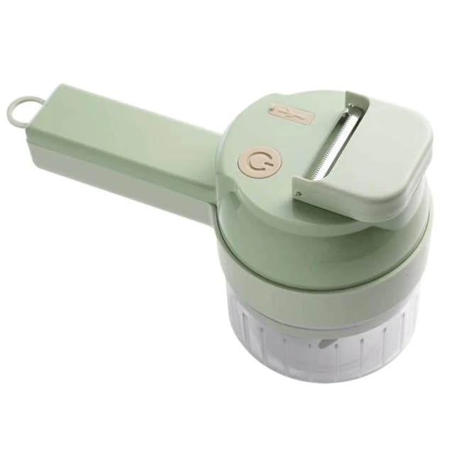 Electric Vegetable Cutter Set, 4‑in‑1 Portable, Rechargeable, Wireless Food Processor & Chopper Machine