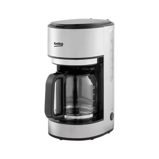 Beko Filter Coffee Machine 1000W, Glass Carafe, Keep Warm Function, 10-Cup Capacity, Water-Level Indicator, Cable Storage - CFM6350i