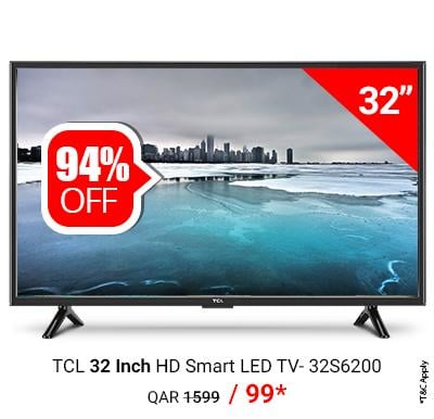 TCL 32 Inch HD Smart LED TV- 32S6200