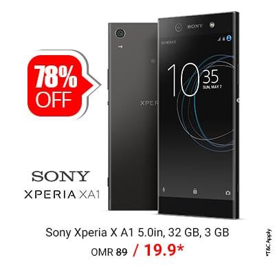 Sony Xperia X A1 4G Smartphone 5.0 Inch, 32GB Only @ OMR 19.900/-