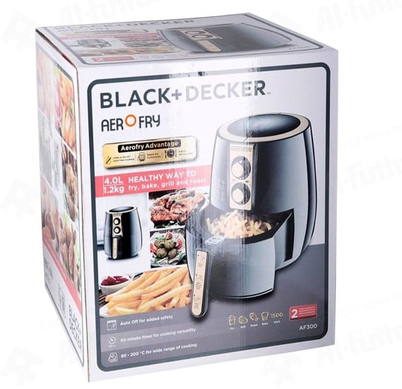 BLACK+DECKER® Middle East  AerOfry, 4L/1.2 KG Manual Air Fryer - AF300 