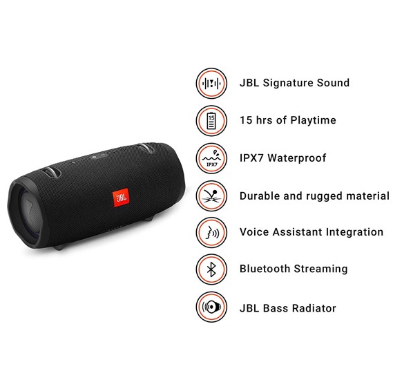 JBL Xtreme 2 Portable Speaker - Black for sale online