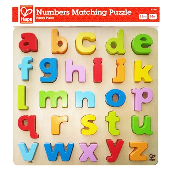 hape lowercase alphabet puzzle