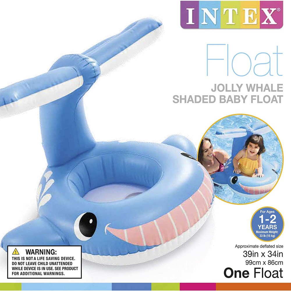 intex inflatable count with me shaded baby pool