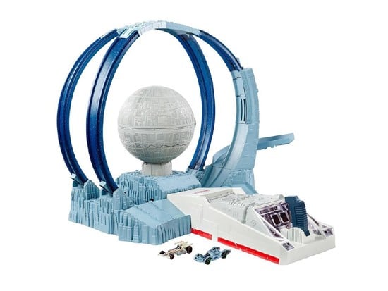 hot wheels star wars carships death star revolution race track set