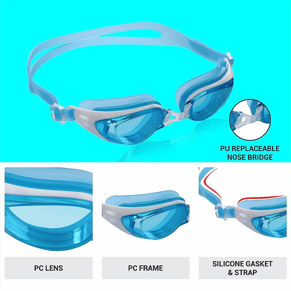 Buy Nivia Eliminator Swimming Goggles Blue Online  PI6113