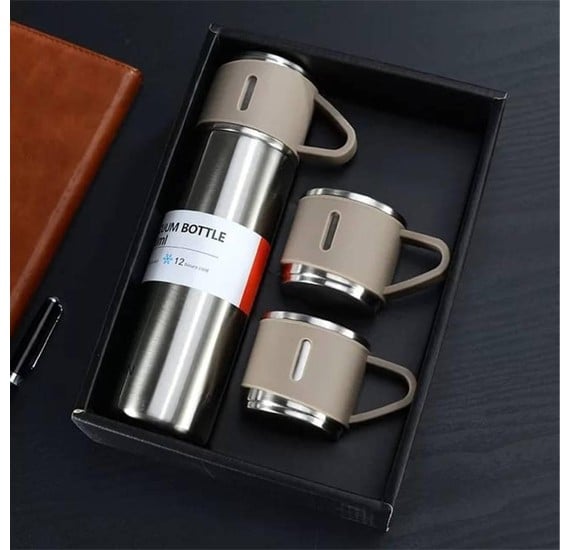 Thermos flask store and mug set