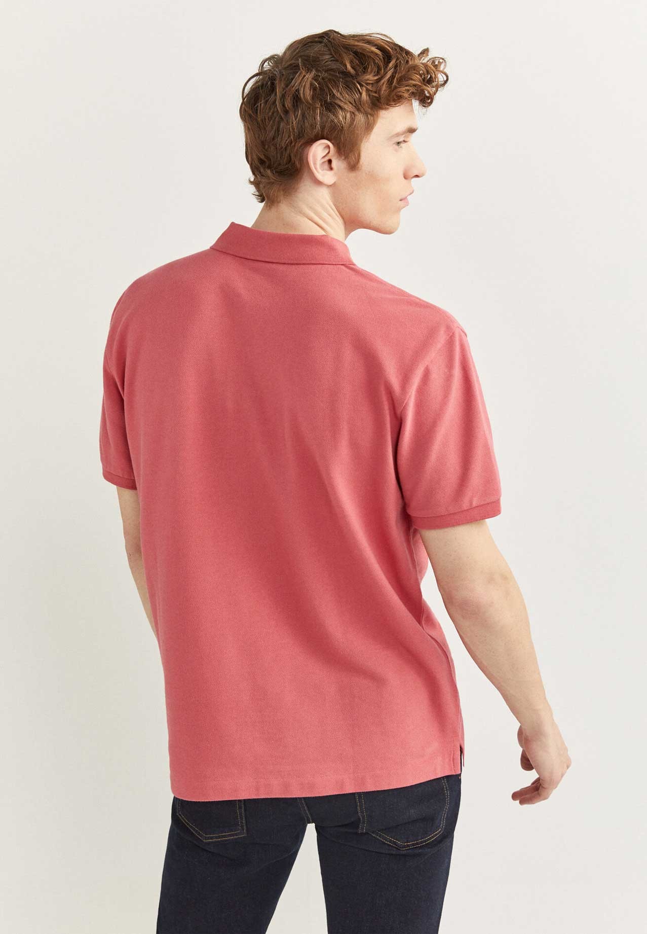 light pink polo shirt men