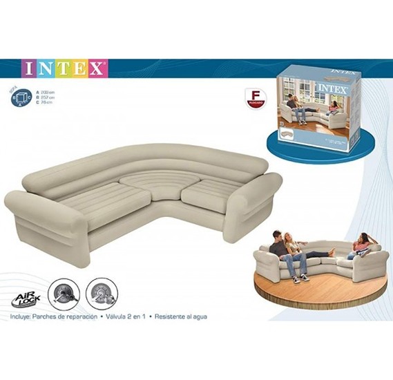 Надувной диван corner sofa intex 68575