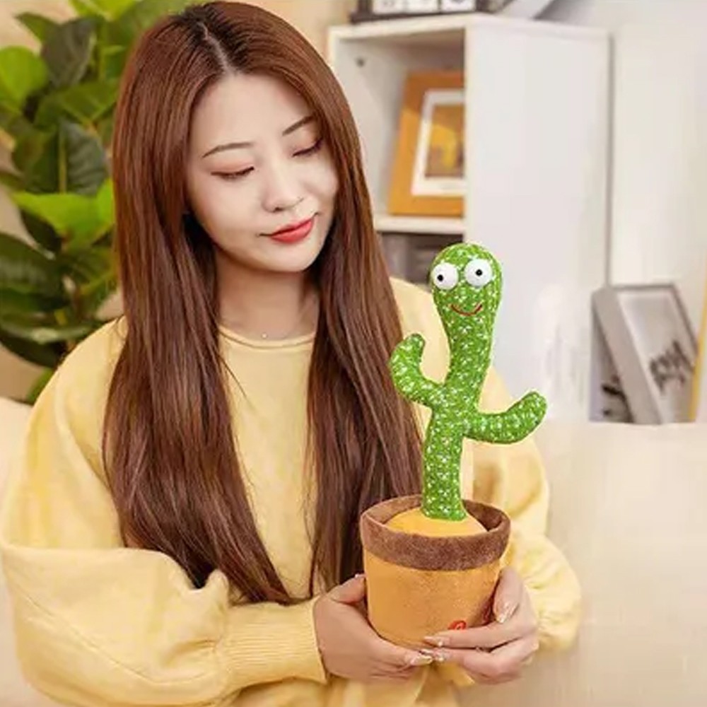 dancing cactus plush stuffed toy with music