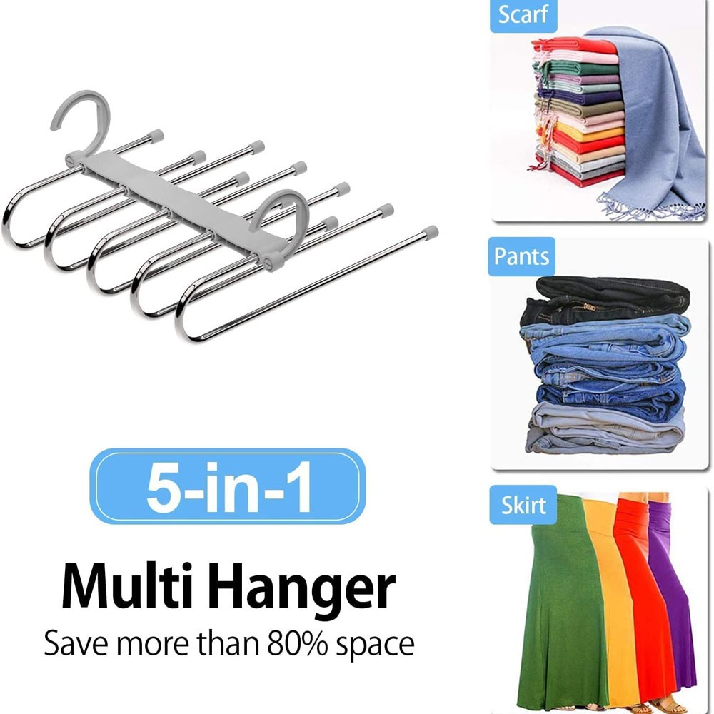 Gab Plastic Set of 5 Adult Hangers – Available in several colors – KATEI UAE