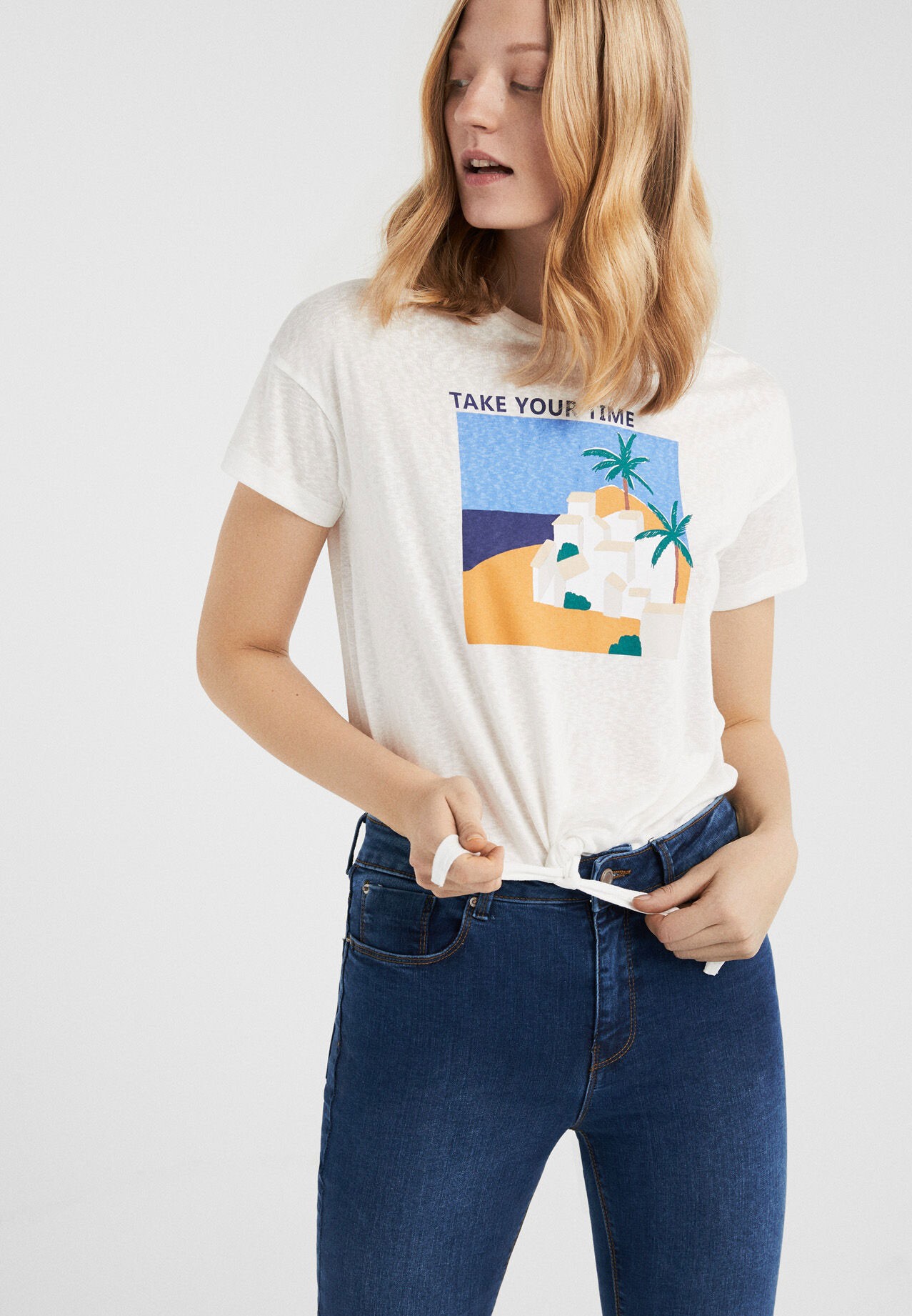 Buy Springfield Womens Half Sleeve Fancy T-Shirt Beige Beige Online ...