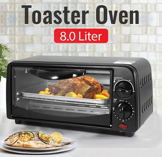 Buy Osp 8 Liter Toaster Oven with Tempered Glass Door Online Qatar