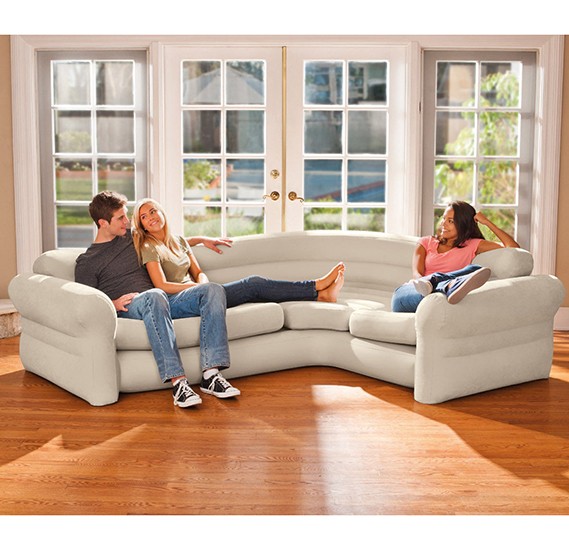 Надувной диван corner sofa intex 68575