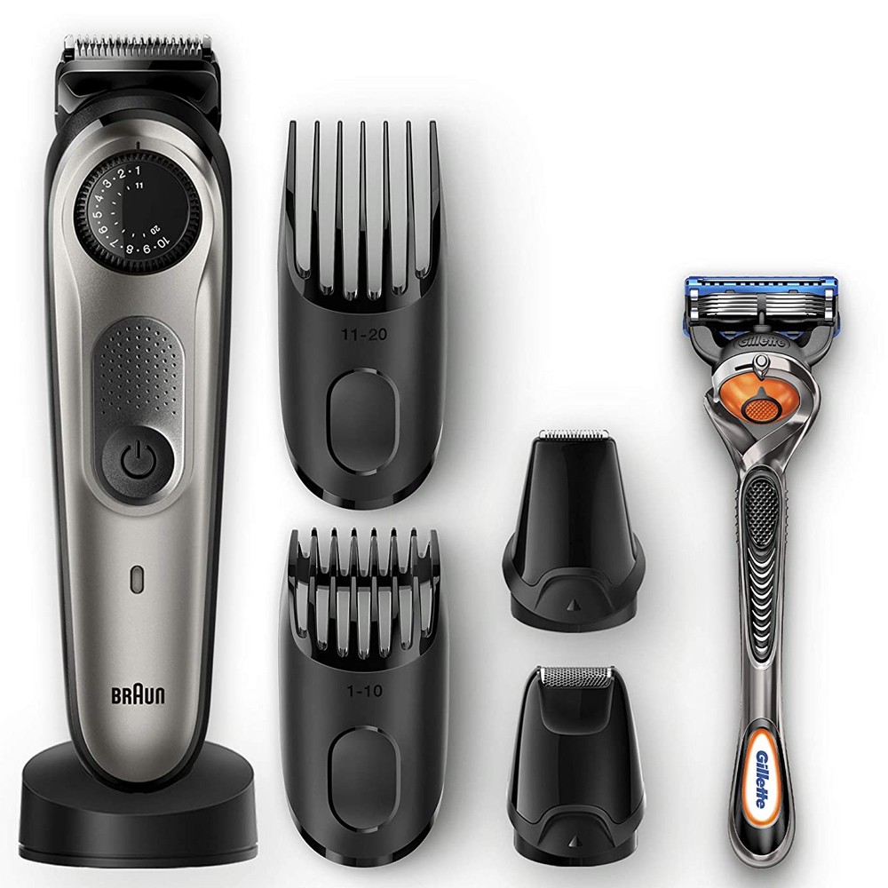 Buy Braun BT7240 Rechargeable Beard and Hair trimmer Black and Grey Online  OW1882