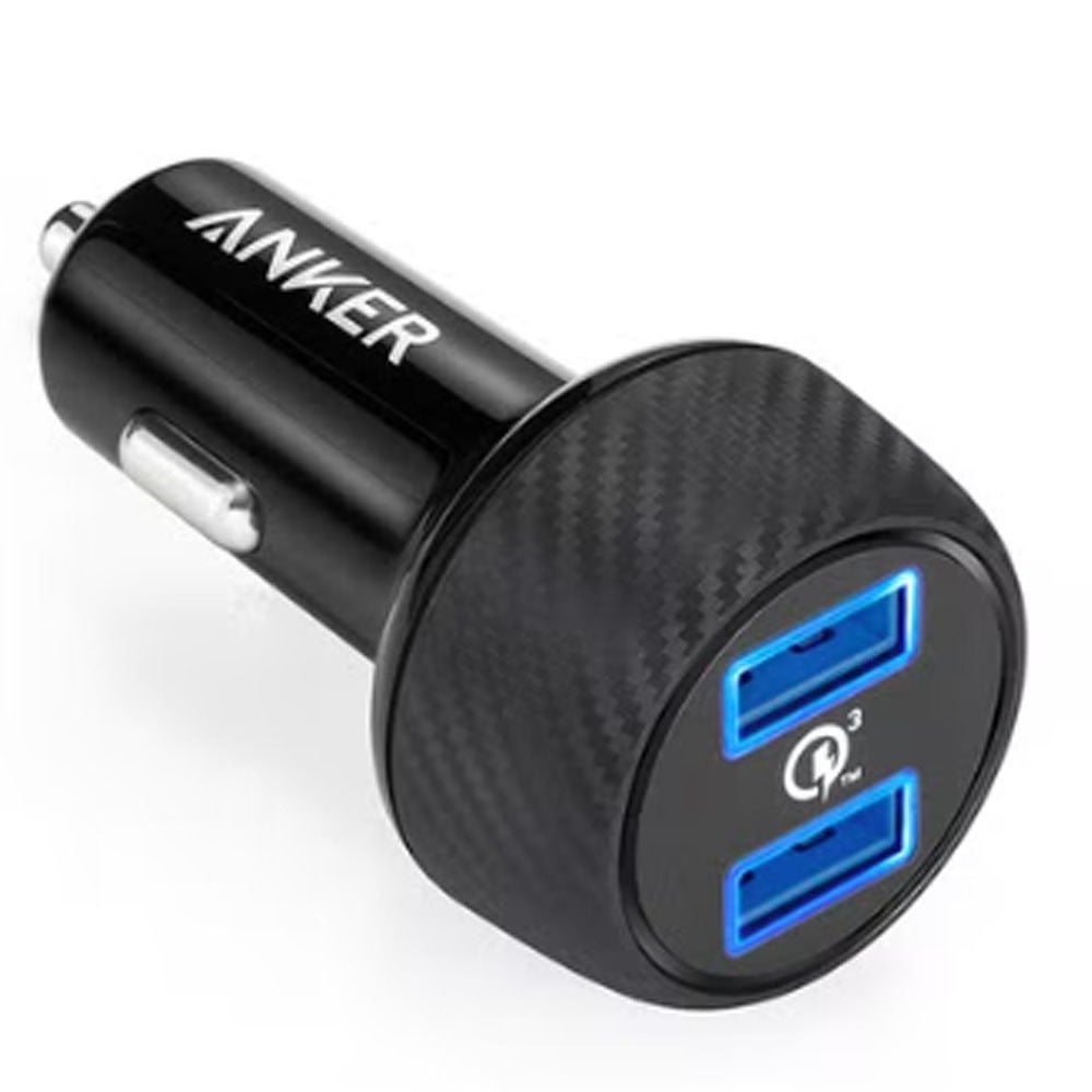 Buy Anker N12847073A Power Drive Dual USB Fast Car Charger Black Online  Dubai, UAE