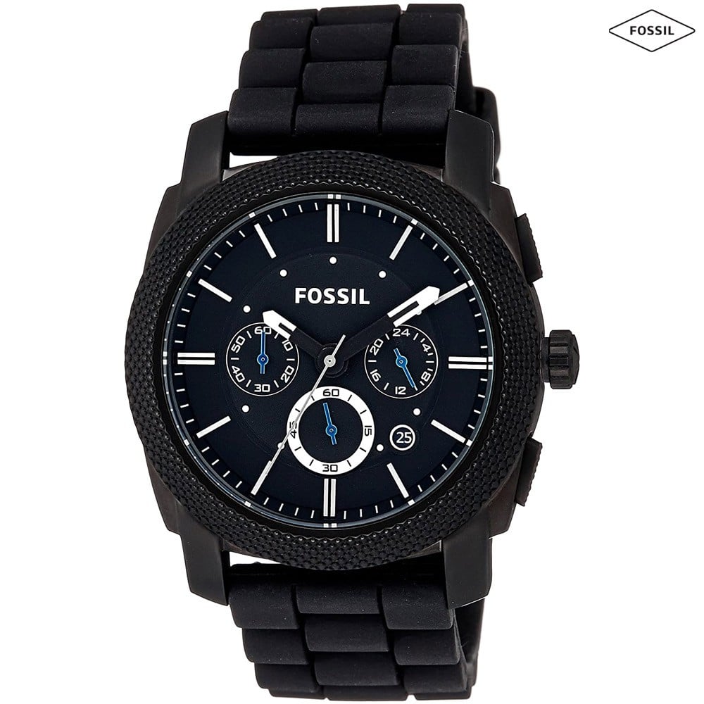 Buy Fossil Chronograph Silicone Band Machine Watch For Men - FS4487 ...