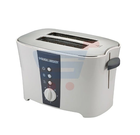 Black+Decker Toaster ET124-B5 White