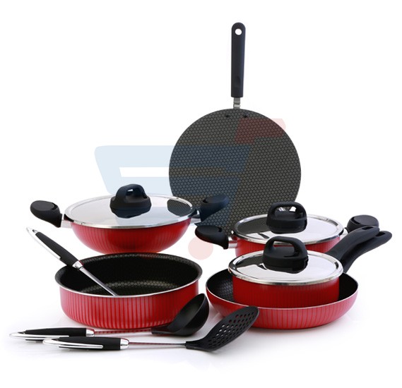 Buy RoyalFord 12Pcs Non Stick Monarch Cookware Set Online Qatar, Doha ...