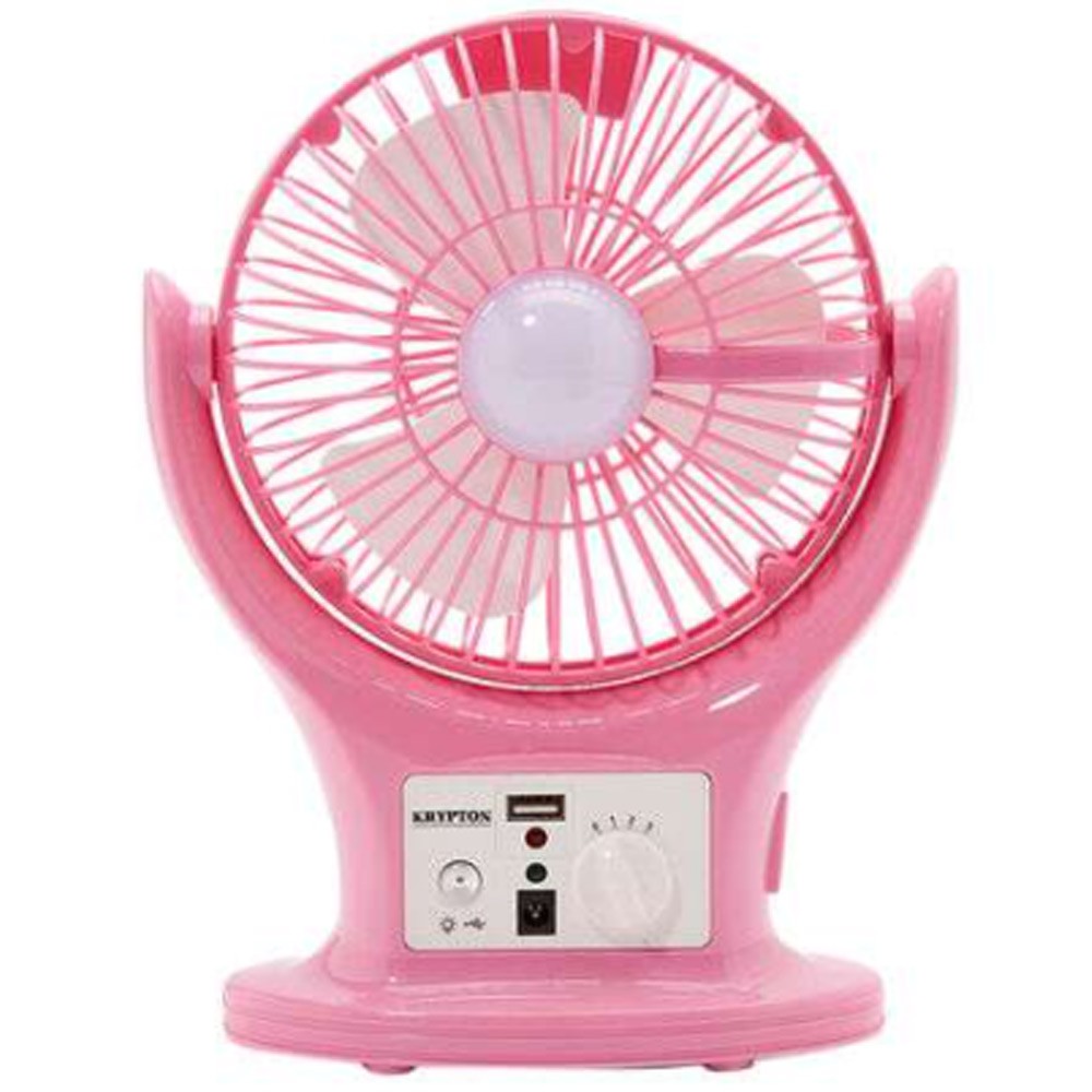 Buy Krypton Rechargeable Fan With LED Lantern KNF6061 Online Dubai, UAE ...