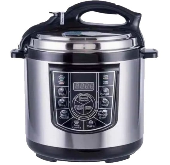 Buy Silver Crest MES6817 Electric Pressure Cooker 6L Silver Online ...