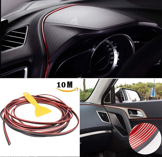 Buy 10m Car Interior Moulding Strips Decoration Line Door