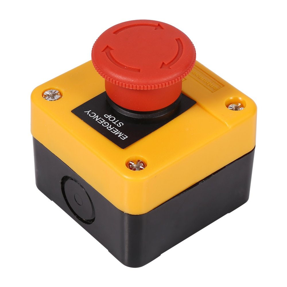 2pcs Plastic Electronic Project Box Push Button Switch Control Station Box  22mm Waterproof 78 x 71 x 64mm White